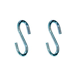 EDM Gancho Forma S Cg23, 6x80 mm, Acero Zincado, Blister con 2 Unidades