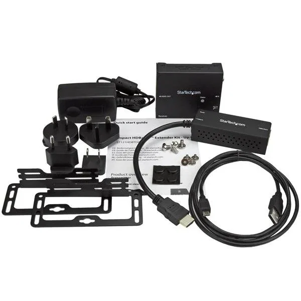 StarTech ST121HDBTDK Kit Extensor HDMI HDBaseT Transmisor/Receptor - 4K a 70m por Cable CAT5e/6 - Audio 7.1 - Plug & Play StarTech ST121HDBTDK Kit Extensor HDMI HDBaseT Transmisor/Receptor - 4K a 70m por Cable CAT5e/6 - Audio 7.1 - Plug & Play