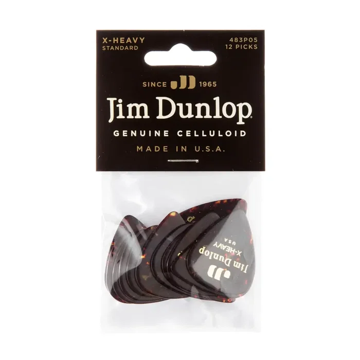 DUNLOP Púas Celluloid Shell Extra Heavy (pack de 12) DUNLOP Púas Celluloid Shell Extra Heavy (pack de 12)