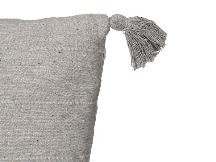 Giftdecor Cojín Decorativo Ever con Rayas Gris, 45x45 cm, Funda 100% Algodón, Relleno de Poliéster (Set de 8)