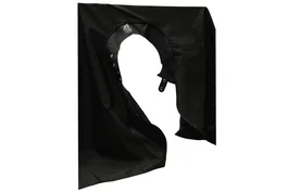 Depot Capa de peluquería textil Negro Accessories No. 735