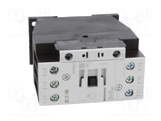 EATON ELECTRIC Contactor DILL18 3-polar 18A 24VAC