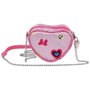 Disney Minnie Mouse Bolso Bandolera Mini Corazón Rosa Floral Infantil - 10 x 11,5 x 5,5 cm