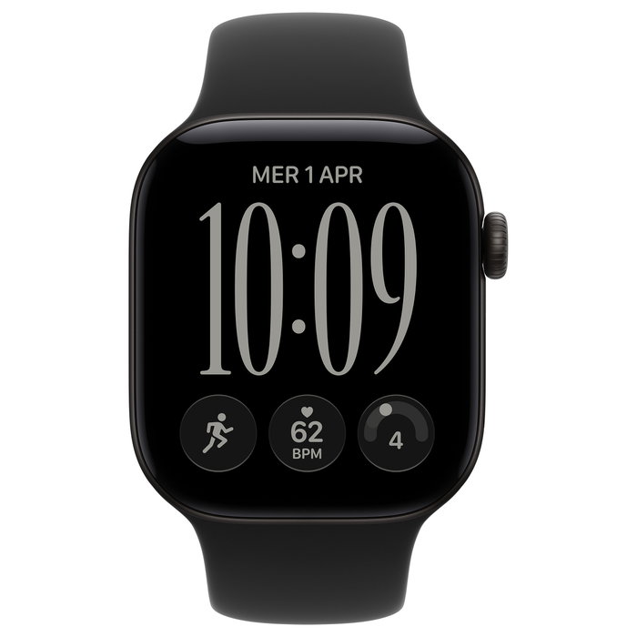Apple Watch Series 12 GPS 42mm Aluminio Negro con Correa Sport S/M