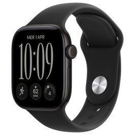 Apple Watch Series 12 GPS 42mm Aluminio Negro con Correa Sport S/M