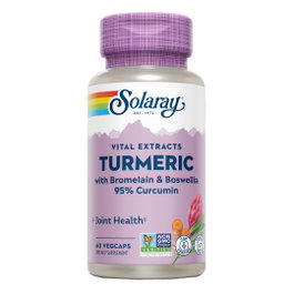 SOLARAY Turmeric Bromelain-Boswelia 60 cápsulas