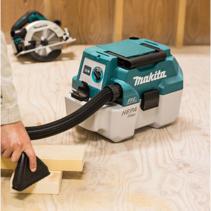 Makita DVC750LZX3 Aspiradora Inalámbrica Seca y Húmeda