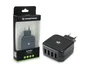 Conceptronic ALTHEA04B Cargador de Pared 4 Puertos USB 2.0, 25W, 5V, Negro, Universal, para Móviles