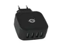 Conceptronic ALTHEA04B Cargador de Pared 4 Puertos USB 2.0, 25W, 5V, Negro, Universal, para Móviles