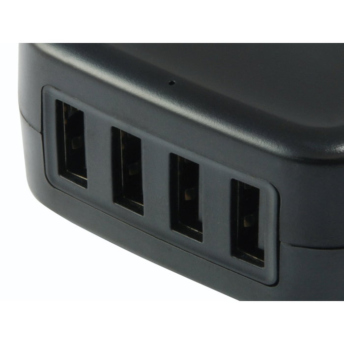 Conceptronic Cargador de pared Althea 4 puertos USB 25W negro