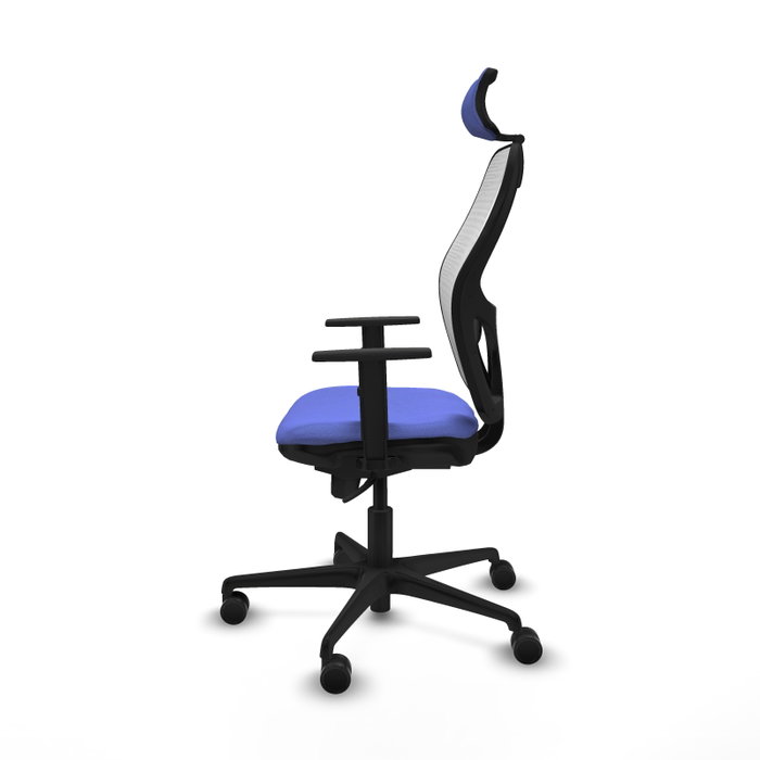 PIQUERAS Y CRESPO Silla de oficina Jorquera Azul claro y Blanco con mecanismo Sincro
