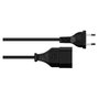 GoodConnections Alcasa P0300-S010 Cable de extensión negro 1 m