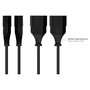 GoodConnections Alcasa P0300-S010 Cable de extensión negro 1 m
