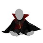Yuku Disfraz de Vampiro para Bebé 12-24 Meses con Camiseta Roja de Terciopelo y Capa