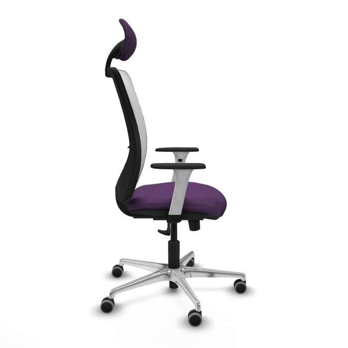 PIQUERAS Y CRESPO Silla de oficina Zulema con mecanismo Sincro, Morado y Blanco PIQUERAS Y CRESPO Silla de oficina Zulema con mecanismo Sincro, Morado y Blanco