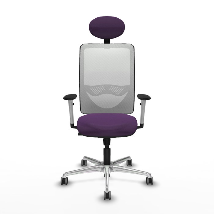 PIQUERAS Y CRESPO Silla de oficina Zulema con mecanismo Sincro, Morado y Blanco PIQUERAS Y CRESPO Silla de oficina Zulema con mecanismo Sincro, Morado y Blanco