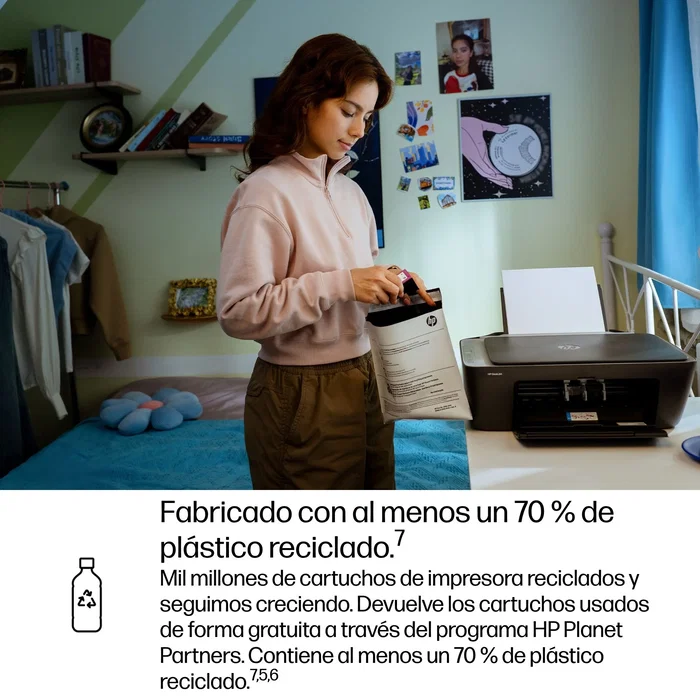 HP DeskJet 2910 Multifunción Inyección de Tinta Color Cemento Negro