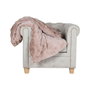 DKD Home Decor Manta de Poliéster Rosa Palo 220x240x1 cm