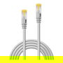 LINDY 47262 Cable de Red Patch Cord Cat7 S/FTP LSZH Gris 1 m, RJ-45 Macho a RJ-45 Macho, Blindado, Frecuencia 600 MHz