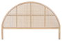 DKD Home Decor Cabecero de Cama Rubberwood y Ratán Natural 179x3,5x119