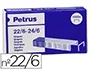 Petrus Grapas 22/6 Galvanizada Caja 1000 Unidades