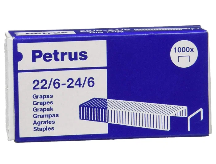 Petrus Grapas 22/6 Galvanizada Caja 1000 Unidades