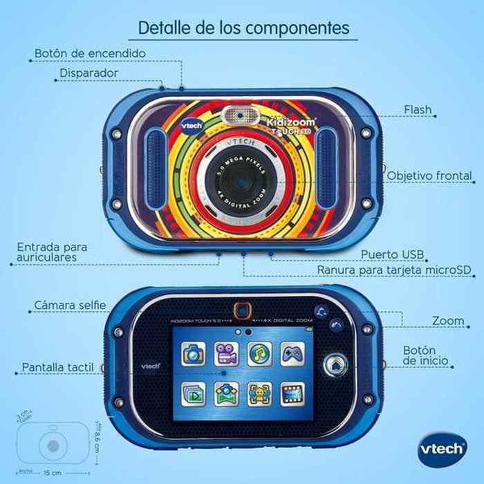 Vtech Kidizoom Touch Cámara de fotos digital de 5 megapíxeles Vtech Kidizoom Touch Cámara de fotos digital de 5 megapíxeles