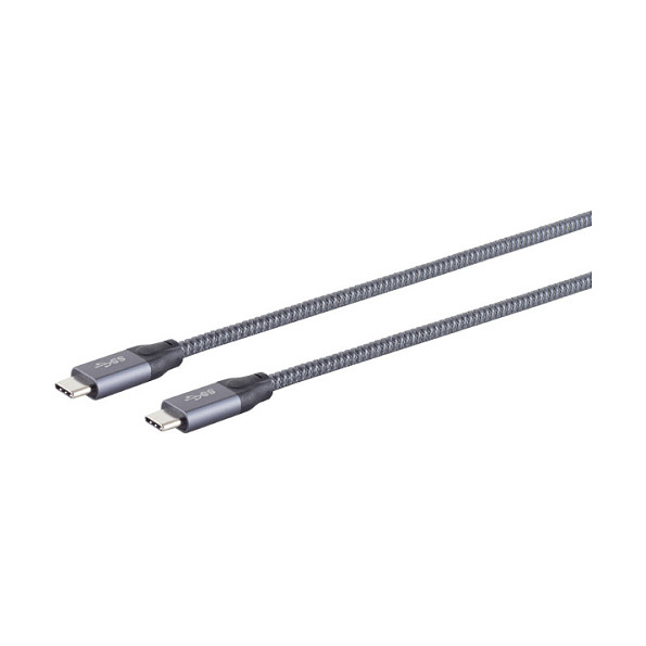 S-Impuls Cable USB-C a USB-C 3.2 Gen 2x2, 0,5 m, Gris S-Impuls Cable USB-C a USB-C 3.2 Gen 2x2, 0,5 m, Gris