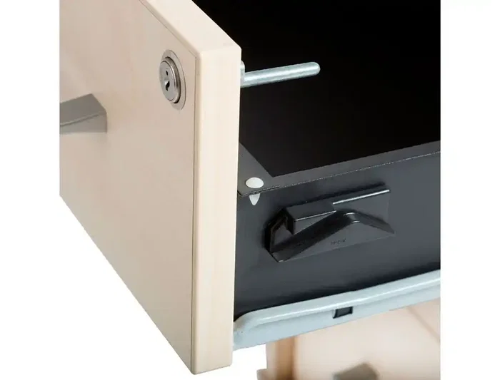 Rocada Cajonera Serie Store 60x47x74 cm con Cuatro Cajones Metálicos, Acabado Gris/Haya Rocada Cajonera Serie Store 60x47x74 cm con Cuatro Cajones Metálicos, Acabado Gris/Haya