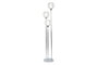 DKD Home Decor Lámpara de Pie Bowlas de Hierro y Cristal con 3 Bolas