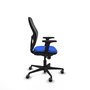 PIQUERAS Y CRESPO Silla de oficina Jorquera con mecanismo Sincro, Azul y Negro