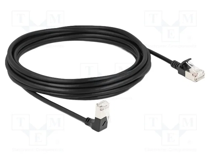 DeLOCK Cable de red RJ45 Cat.6a S/FTP Slim 5 m Negro DeLOCK Cable de red RJ45 Cat.6a S/FTP Slim 5 m Negro