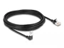 DeLOCK Cable de red RJ45 Cat.6A S/FTP Slim 5 m negro con conector angular