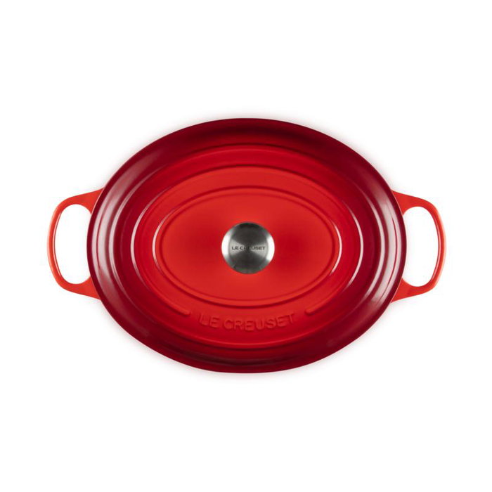 Le Creuset Signature Ovoid Roaster 35cm Rojo Cereza 8,9L Hierro Fundido Esmaltado Apto Inducción