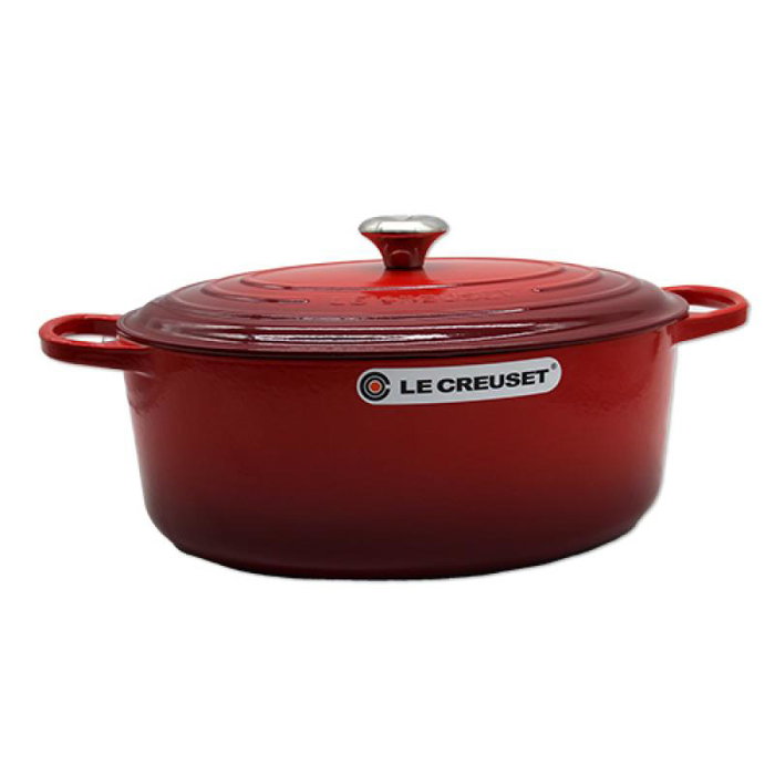 Le Creuset Signature Ovoid Roaster 35cm Rojo Cereza 8,9L Hierro Fundido Esmaltado Apto Inducción