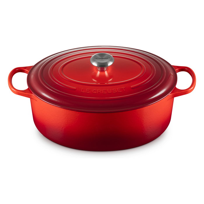 Le Creuset Signature Roaster oval 35cm cherry red
