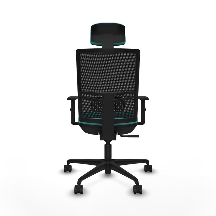 PIQUERAS Y CRESPO Silla de oficina Yunquera con mecanismo Sincro, Turquesa y Negro PIQUERAS Y CRESPO Silla de oficina Yunquera con mecanismo Sincro, Turquesa y Negro