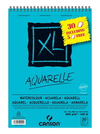 Canson Bloc Acuarela Aquarelle Fino XL Espiral 300 gr 21x29,7 cm (30 hojas) inevitable