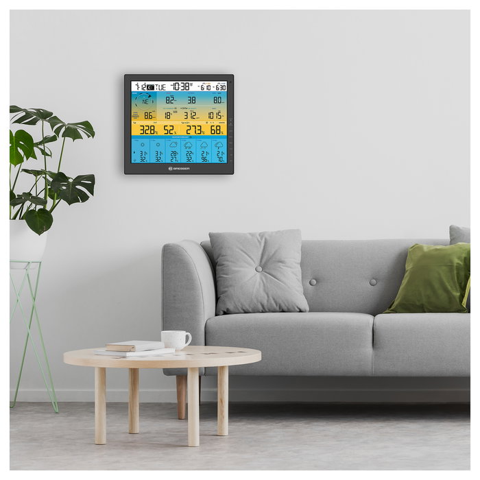 Bresser Estación Meteorológica 7-en-1 Solar 4cast Pro SF con Pronóstico y Sensor Exterior