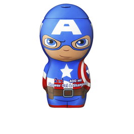 Cartoon Capitán América Gel y Champú 2 en 1 para Niños, 400 ml - Gel de Baño con Fragancia para Piel y Cabello
