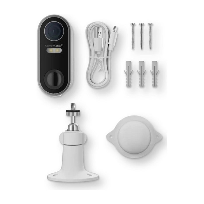 Homematic IP Akku-Auenkamera HmIP-COR Blanco/Negro 3MP WLAN