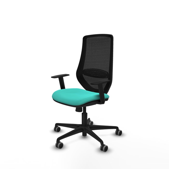 PIQUERAS Y CRESPO Silla de oficina Mardos Turquesa y Negro PIQUERAS Y CRESPO Silla de oficina Mardos Turquesa y Negro