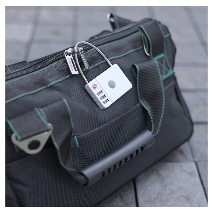 Ultron MiLock Candado de seguridad para maleta blanco con etiqueta Apple Ultron MiLock Candado de seguridad para maleta blanco con etiqueta Apple