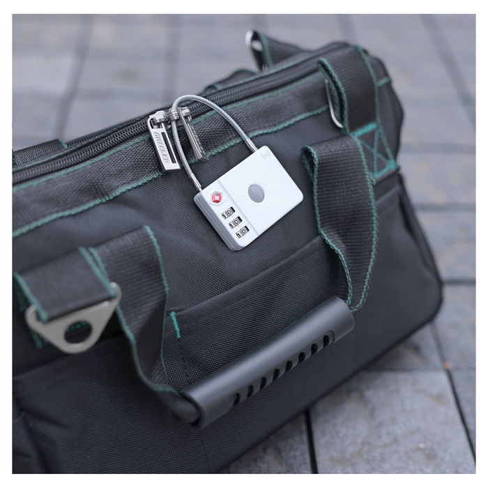 Ultron MiLock Candado de seguridad para maleta con certificado Apple Tag blanco