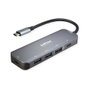 ROLINE Hub USB 3.2 Gen 2 de 4 puertos, 14.02.5048-10, Tipo-C