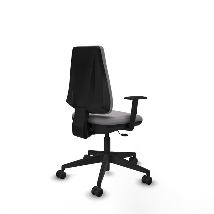 PIQUERAS Y CRESPO Silla de oficina Elche Gris con Brazos 1D