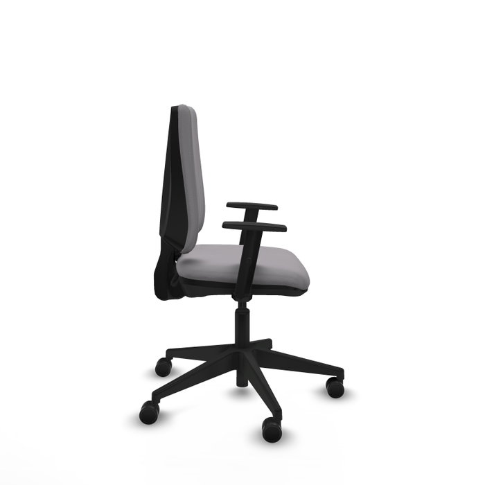 PIQUERAS Y CRESPO Silla de oficina Elche Gris con Brazos 1D