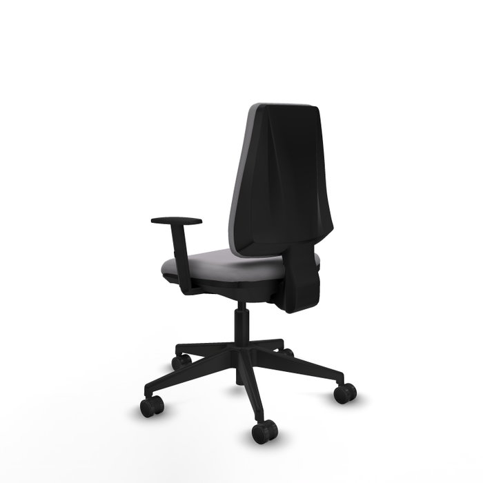PIQUERAS Y CRESPO Silla de oficina Elche Gris con Brazos 1D