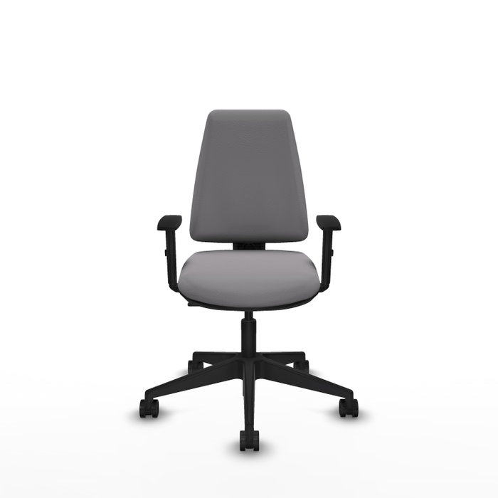 PIQUERAS Y CRESPO Silla de oficina Elche Gris con Brazos 1D