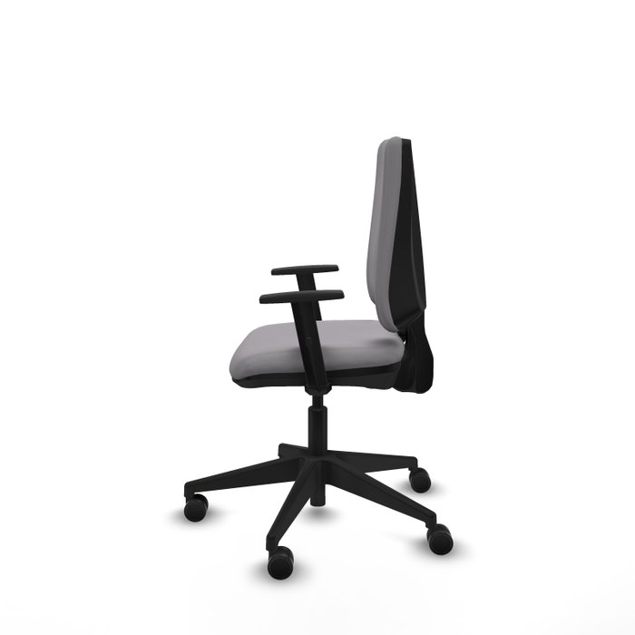 PIQUERAS Y CRESPO Silla de oficina Elche Gris con Brazos 1D